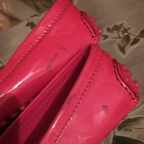 🎀 LOUIS VUITTON monogram LV Loafers Flats Pink Comfy! Walking, Car Shoes Flats - Picture 4 of 8